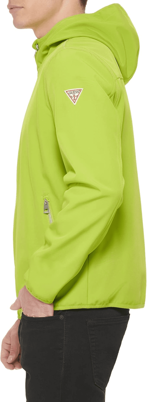 Hooded Zip up Jacket - Lime - Size M - Image 3