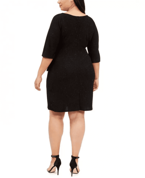 Signature Plus Womens Knit Sarong Sheath Dress 2X - Image 2