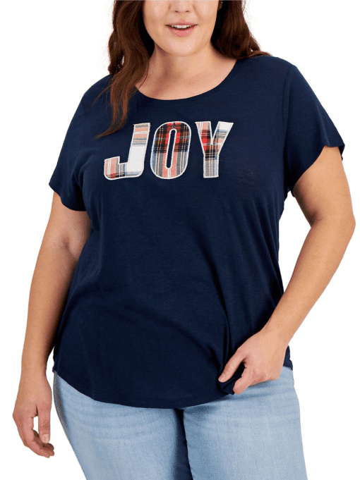 Style & Co Women S Plus Size Crewneck T-Shirt 3X