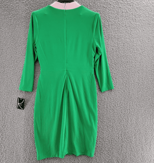 Kasper Womens Colorblock MIDI Wrap Dress XXL - Image 2