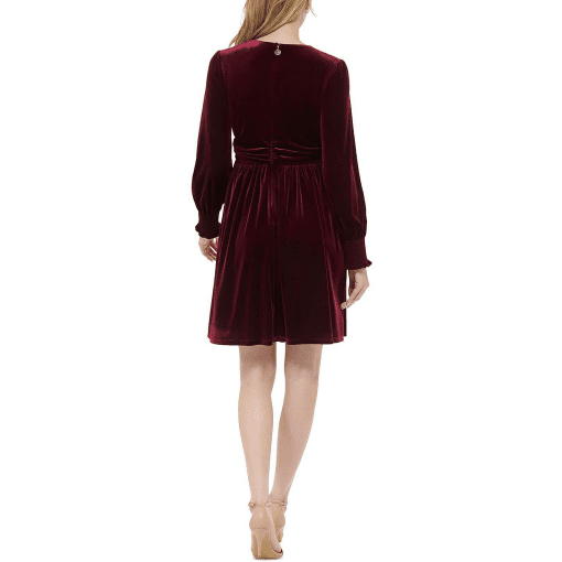 Tommy Hilfiger Womens Velvet Knee-Length MIDI Dress 16 - Image 2