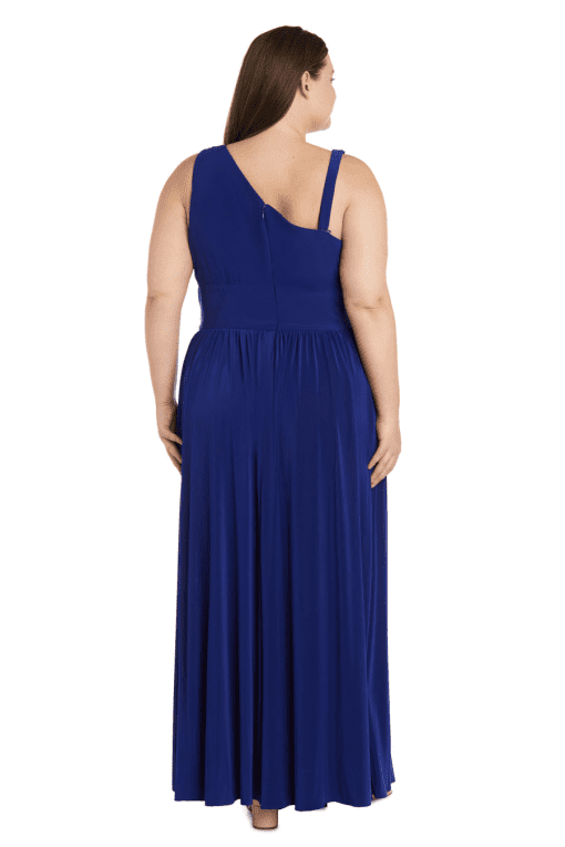 R & M Richards Blue Plus Size Formal Dress - Evening Gown - Image 2