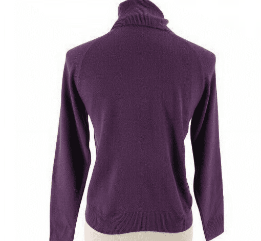 Karen Scott Purple Turtleneck Sweater Plus Size Women's Top - Image 2