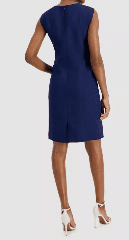 Anne Klein Cape Sleeve Sheath Dress - Distant Mountain 14 - Image 2