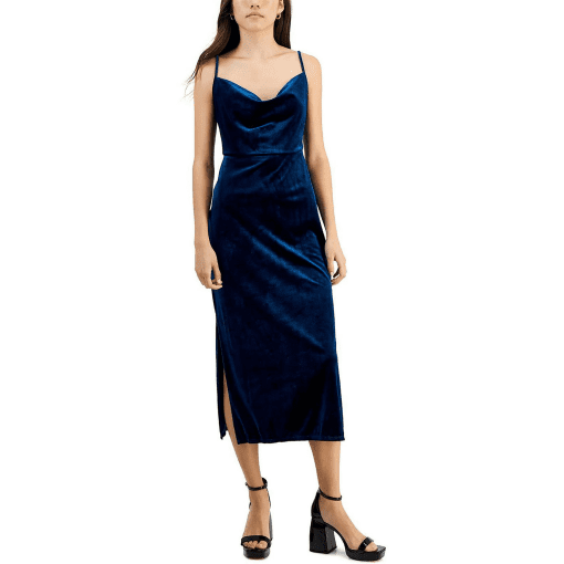 Taylor Petites Womens Velvet Tea Cocktail and Party Dress Size 12P