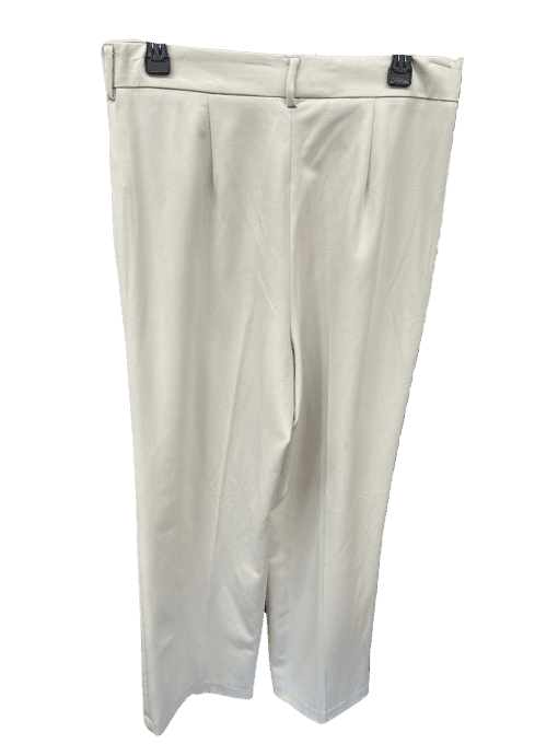 Calvin Klein Cream Wide Leg Pants Size 8 - Women's Trousers - Image 2