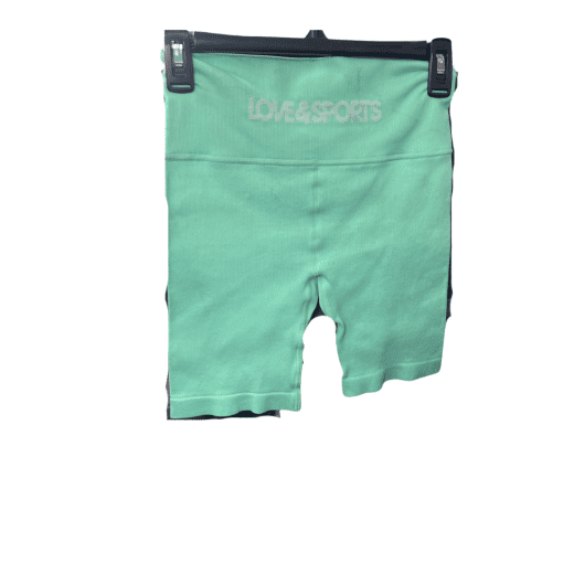 LOVE&SPORTS Mint Green Ribbed Shorts XS - Workout Apparel