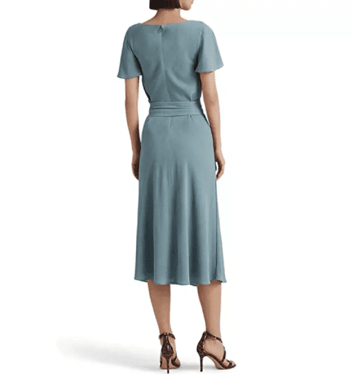 LAUREN RAPH Womens Belted Calf MIDI Dress size 6 - Image 2