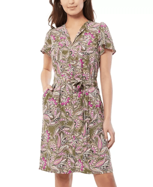 JONE Women’s Printed Short Shirtdress XS