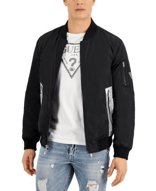 Guess Men's Bomber Jacket with Reflective size XL