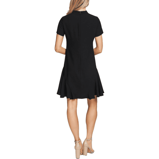 CeCe Womens Ruffled Bow Cocktail Dress black 6 - Image 2