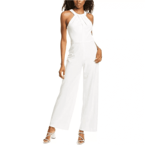 Julia Jordan White Halter Jumpsuit Size 10 - Women's Jumpsuit