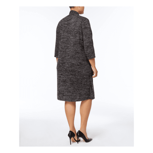 Connected APPARELL Plus Womens Knit Knee-Length Sweaterdress 20W - Image 2