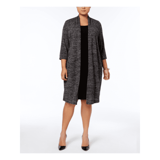 Connected APPARELL Plus Womens Knit Knee-Length Sweaterdress 20W