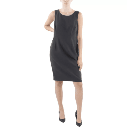 Le Suit Black Sleeveless Dress Size 12 - Women's Work Dress