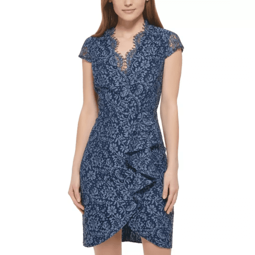 Vince Camuto Petite Bodycon Lace Dress 14P