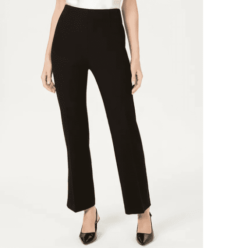 JM Collection Black Pull-On Pants Women's Size 2 Wide Leg Trousers