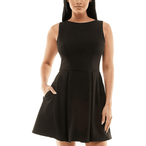 B. Darlin Juniors Womens Party Mini Fit & Flare Dress black 5/6