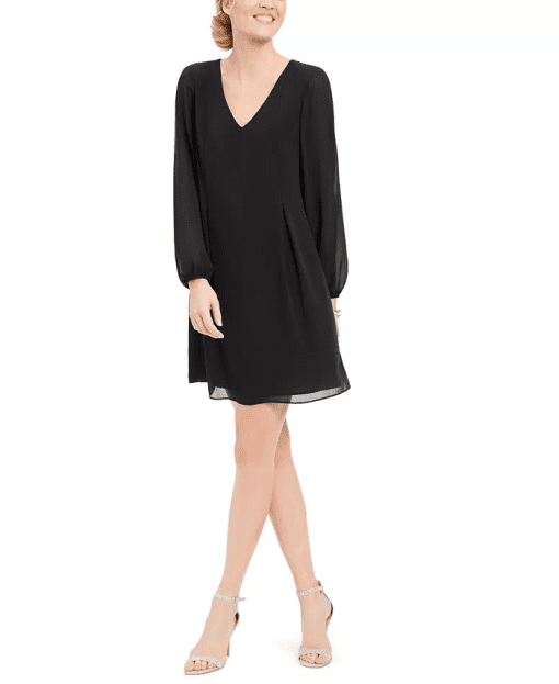 Lauren Ralph Lauren Black V-Neck Dress - Size 10 - Cocktail Dress