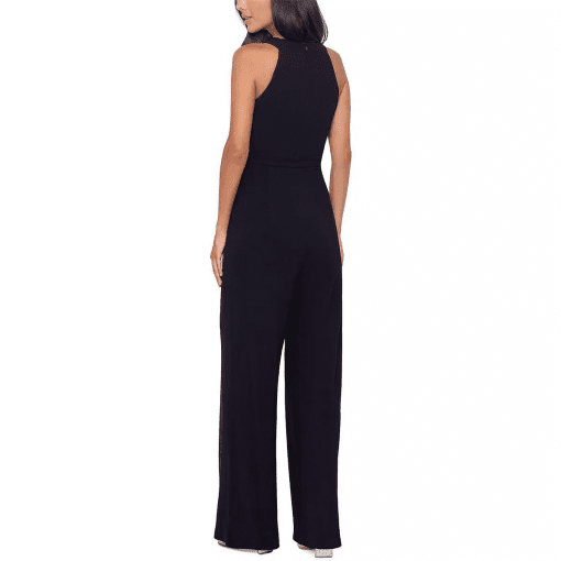 XSCAPE Black Jumpsuit - Sleeveless Wide Leg - Size 4 - Women's Formal Wear - Image 2