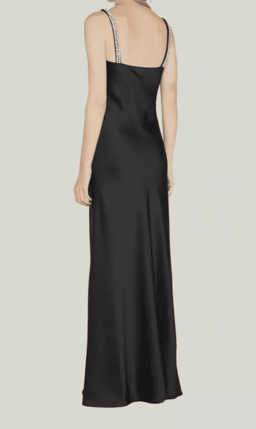 Jump Black Cowl Neck Maxi Dress - Size 1 (2) - Formal Gown - Image 2