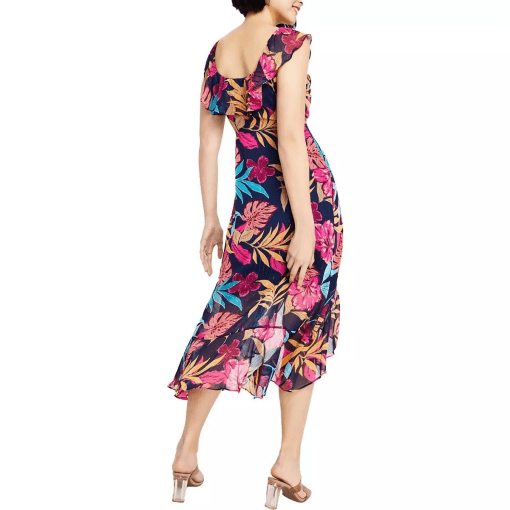 Kensie Womens MIDI Ruffled MIDI Dress 6 - Image 2