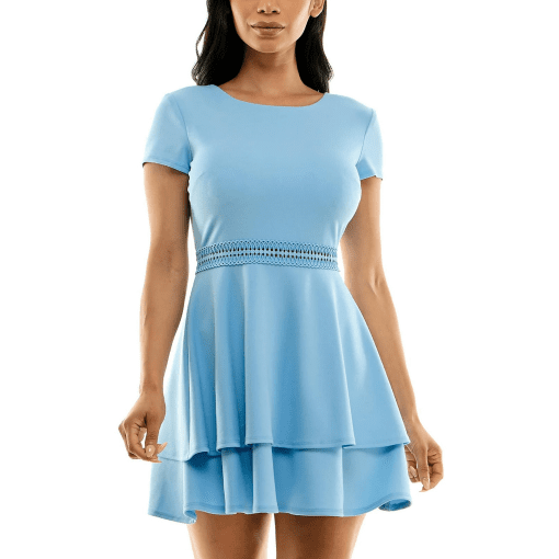 B. Darlin Blue Tiered Dress - Size 7/8 - Party Dress