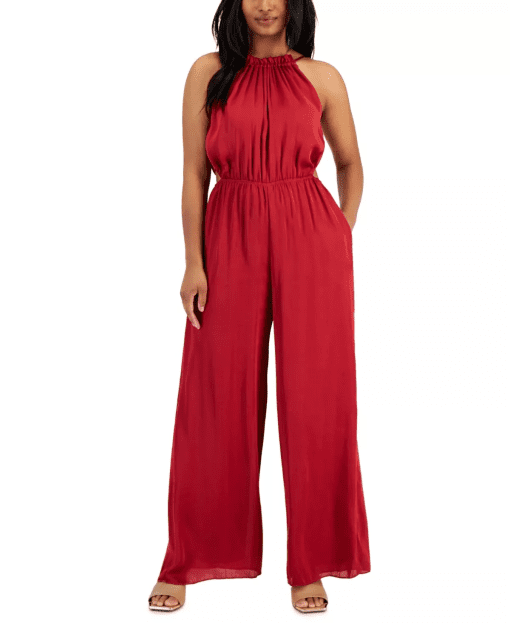 Taylor Womens Cut-Out Polyester Jumpsuit Size 12