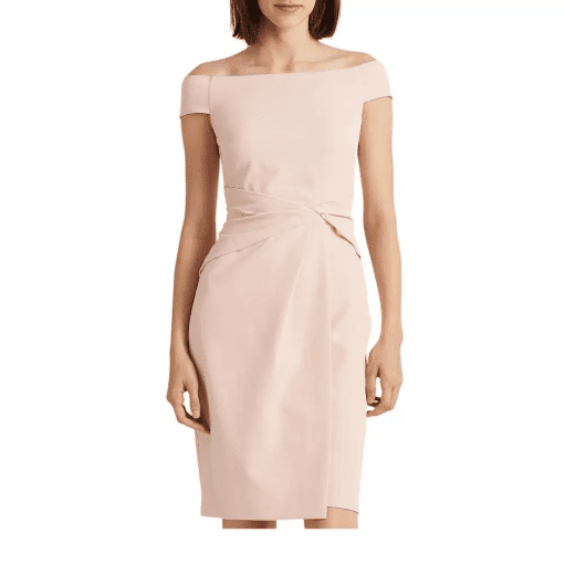 Vince Camuto Blush Off-Shoulder Cocktail Dress - Size 10 - Party Dress