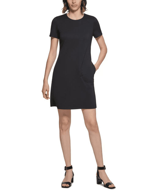 Calvin Klein Womens Office Mini Sheath Dress black 4