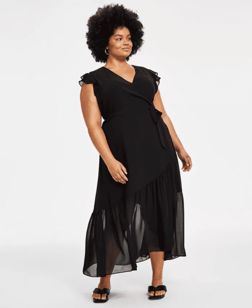 Bar Iii Maxi Wrap Dress, P/Xs-4X, Created for Macy's PM