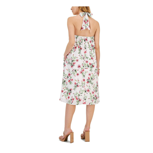 I.n.c. International Concepts Women's Printed Halter-Neck MIDI Dress, floral XXL - Image 2