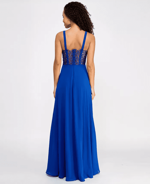 City Studios Royal Blue Plus Size Maxi Dress - Formal Gown 16W - Image 2