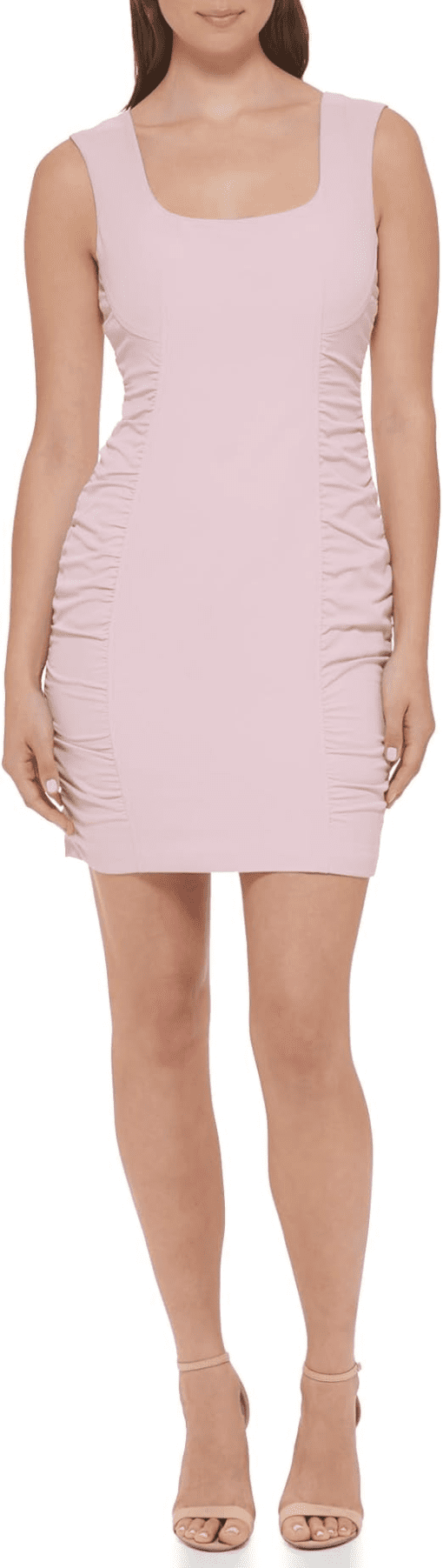 Guess Women's Ruched Mini Dress - Light Rose - Size 12