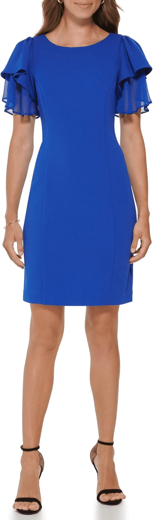 DKNY Womens Solid Polyester Sheath Dress size 8