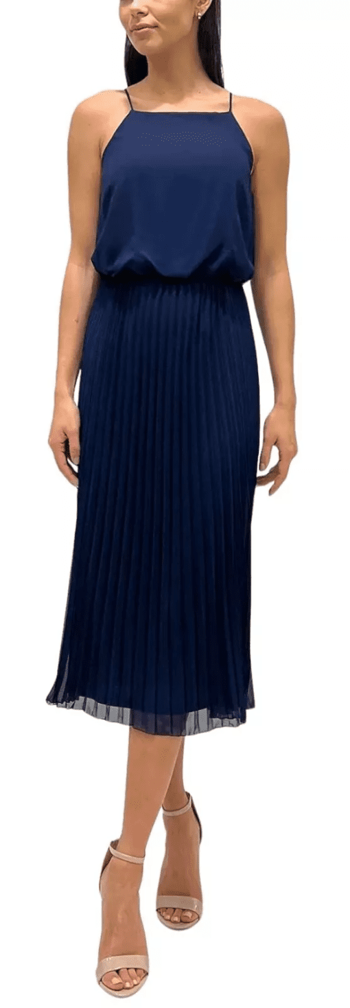 Sam Edelman Women's Pleated-Skirt Bloused-Bodice Dress Size 12 - Image 3