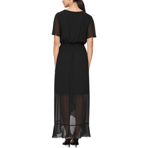 SLYN Womens Sheer Long Maxi Dress black 14 - Image 2