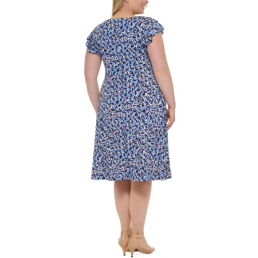 Jessica Howard Plus Size Printed Fit & Flare Dress Size 22W - Image 2