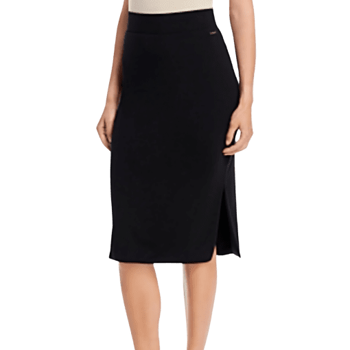 TAHARI Womens Double Layer Knee Length Pencil Skirt