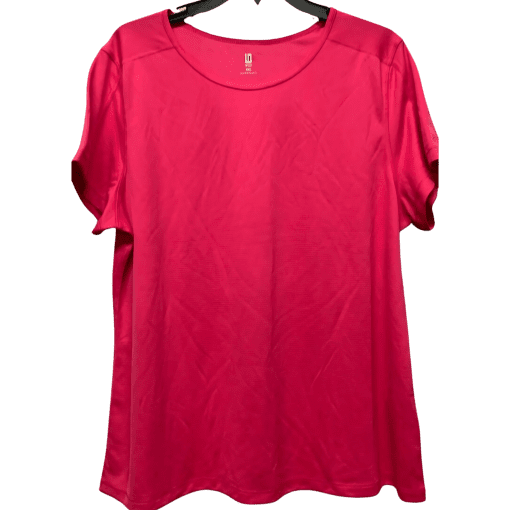 ID Ideology Women's Birdseye Active Mesh T-Shirt Fiery Pink XXL NEW orange