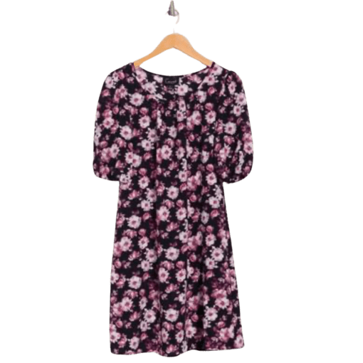 Connected Floral Print Dress Black/Pink Size 10 - Sheath Dress