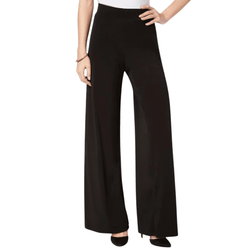 Style & Co Petite Black Palazzo Pants - Wide Leg - PXL