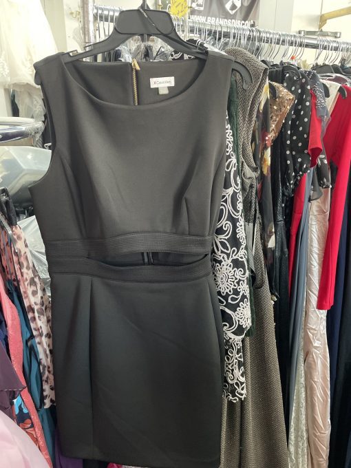 X Calvin Klein Black Cutout Dress Size 16 - Cocktail Dress