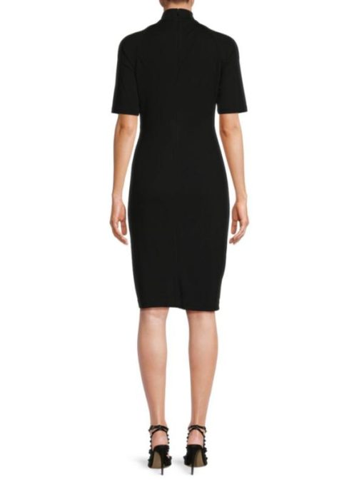 Calvin Klein Women's Mock-Neck Bodycon Dress - Black 16 - Image 2