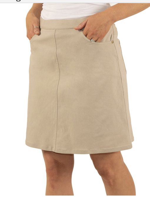 Hearts of Palm Khaki Skirt 16W - Women's A-Line Skirt