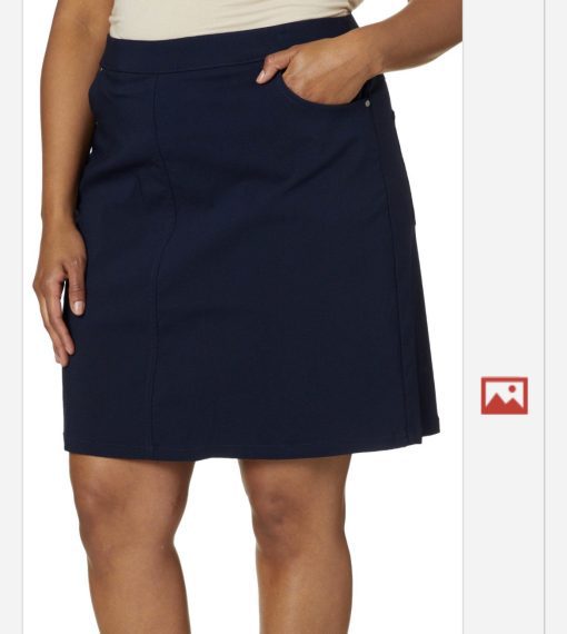 Hearts of Palm Navy Skort Plus Size 20W Women's Golf Skirt