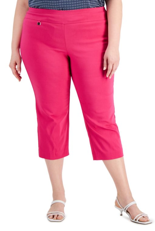 Alfani Plus Fuchsia Capri Pants 20W - Women's Plus Size Pants