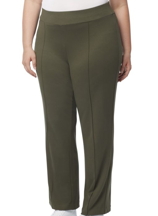 Jones New York Plus Olive Green Pull-On Pants - Plus Size Trousers