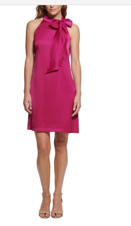 Vince amputo Womens Satin Mini Shift Dress 16