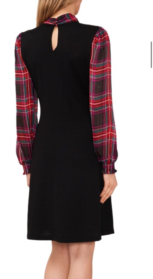 Cece Glamour Melody Womens Plaid Knit Sweaterdress XS - Image 2